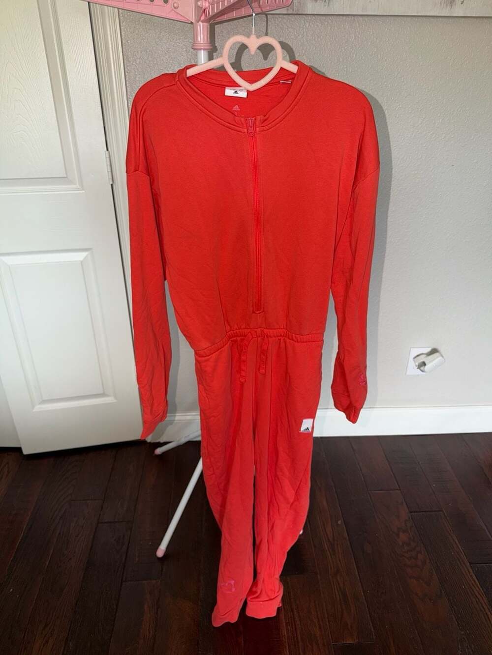 Adidas Big Self Women's Valentine's Day French Terry Jumpsuit (IL6033)